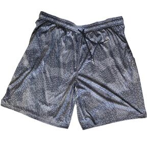 AND1 Men's Athletic Shorts in Gray Pattern